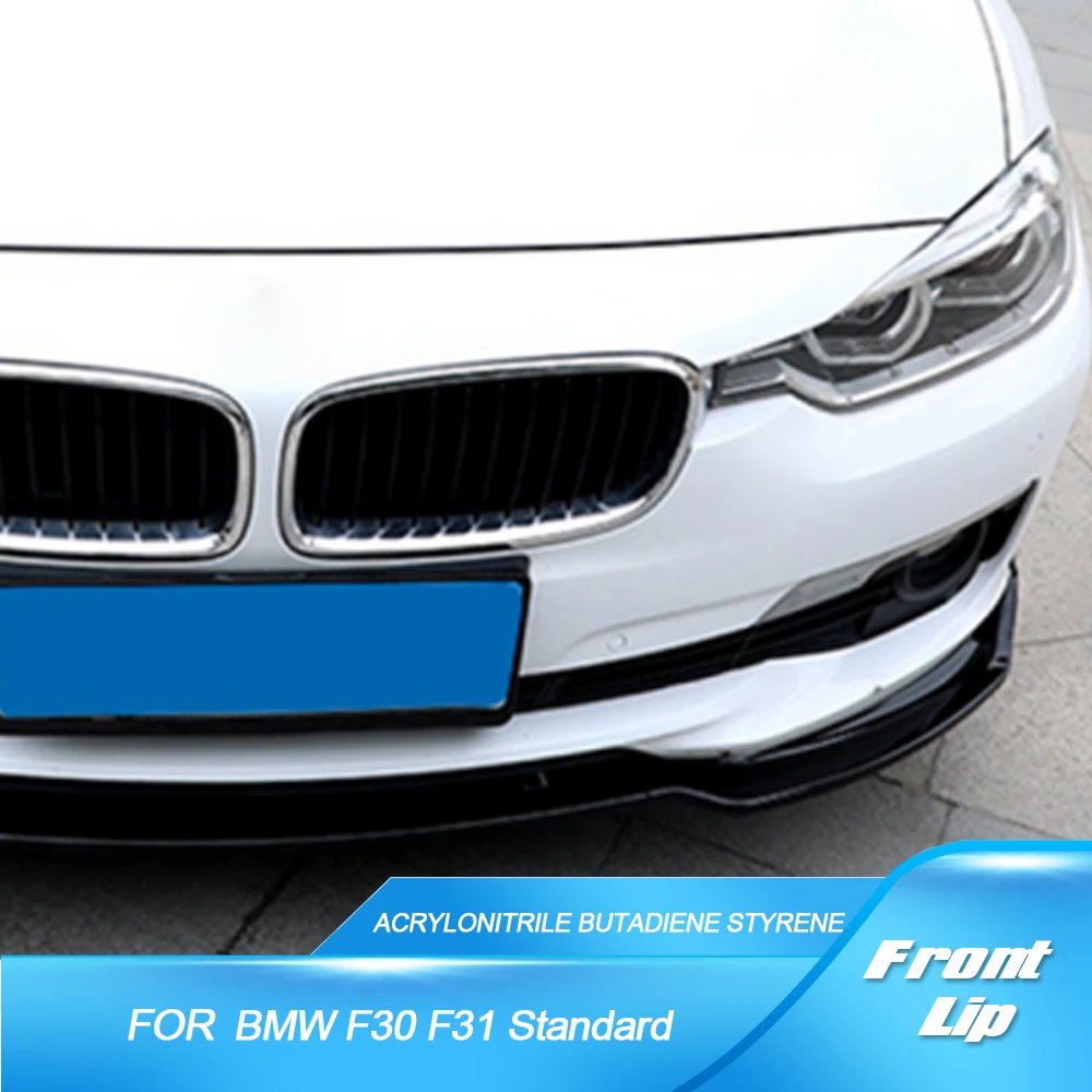 

Front Bumper Lip For BMW 3Series F30 F31 Standard 2013 - 2018 Front Bumper Lip Splitters ABS Carbon Fiber Look / Glossy Black