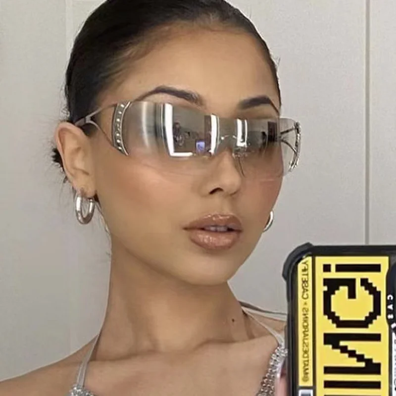 Vintage Quadrat Sonnenbrille Frauen Marke Designer Retro Spiegel Sonnenbrille Weiblich Männlich Brillen Mode Oculos De Sol