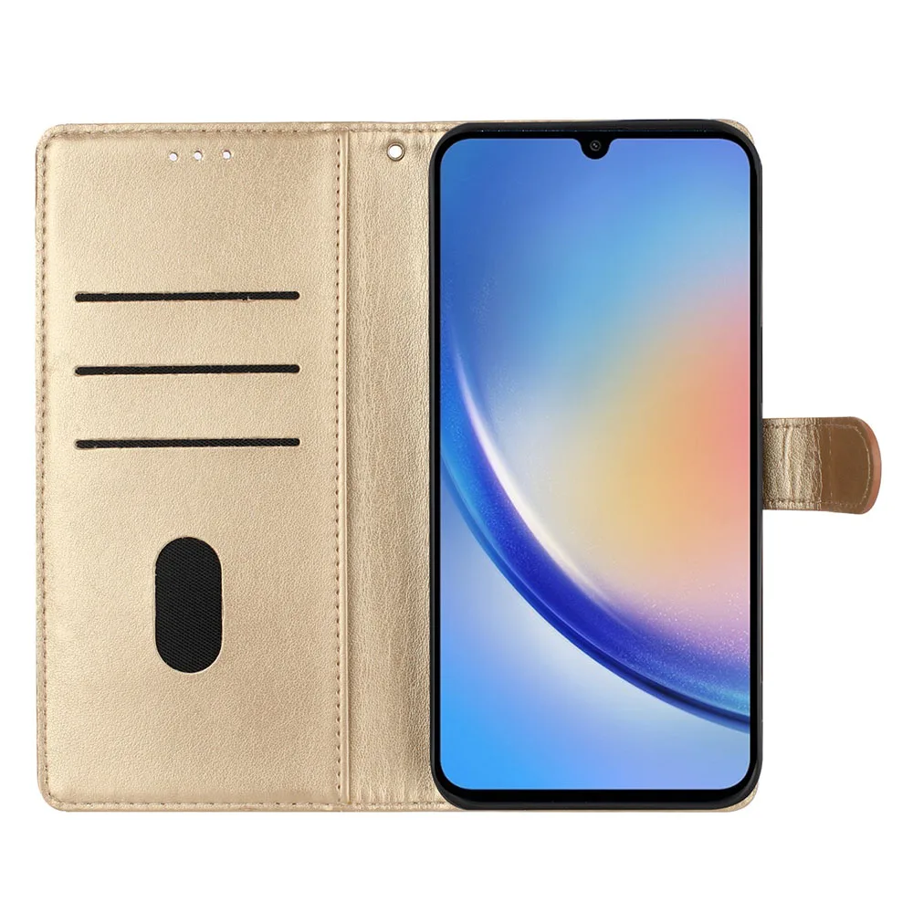 Elegant Leather Wallet Case with Card Storage Holder and Phone Cover
