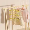 10Pcs Cute Plastic Telescopic Baby Hangers Non-slip Space Saving Child Clothes Hanger Windproof Kids Coat Hanger Kids Room 4