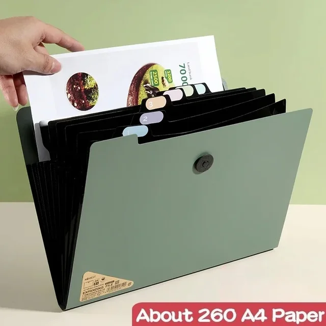 5 Layers A4 File Folder Storage Bag Test Paper Desktop Tool School Stationery Office Supplies 1