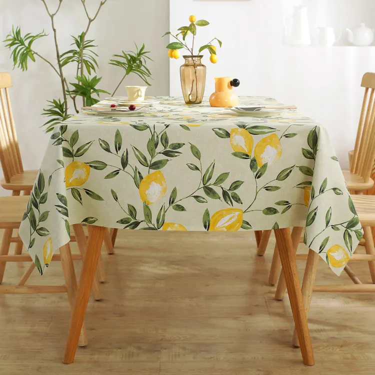 PVC Waterproof and Oil-proof Plastic Tablecloth Bedside Table Dustproof Decorative Cloth Living Room Coffee Table Tablecloth 3