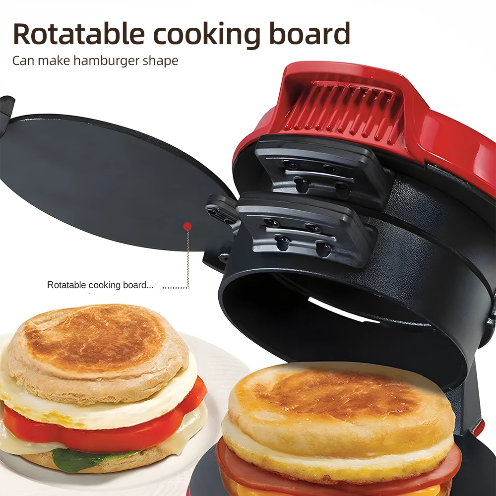 Portable Burger Sandwich Omelette Toaster Maker Breakfast Sandwich Hamburger Maker with Egg Cooker Ring Non Stick for Pancakes 2