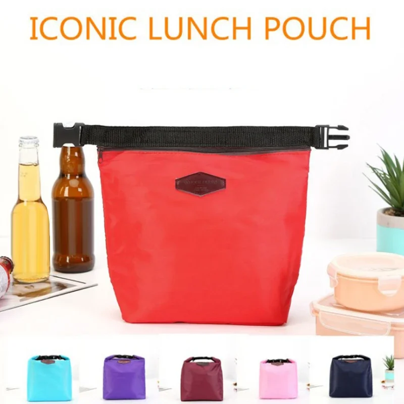 Description Picture 3 of itemPortable Thermal Insulated Cooler Picnic For Lunch Box Container Pouch Home Organizer Nylon Waterproof Lunch Storage Bag 1pcs