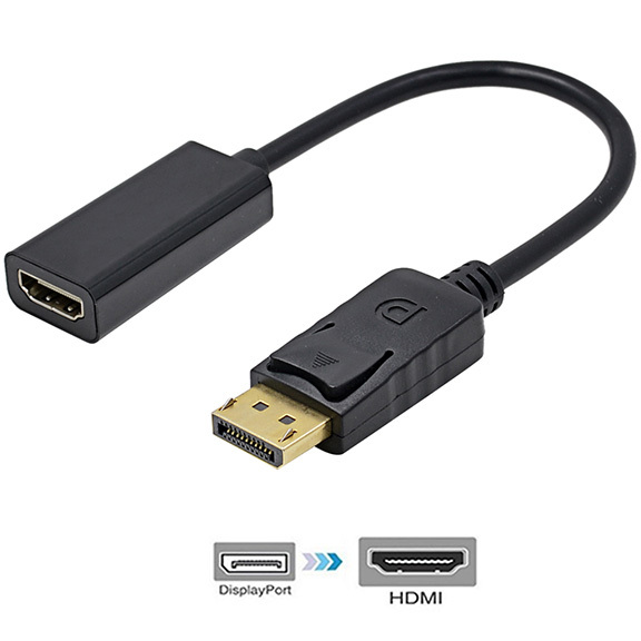 In 1 Displayport DP Male to DVI HDMI VGA Audio Female Adapter Display Port Cable Converter For Computer Projector Notebook TV