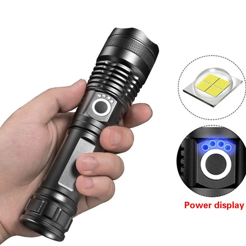 50000    Led  Usb  ġ, XHP70 XHP50 18650  ͸ ߿ 