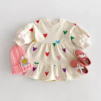 New Spring Family Matching Sets Girl Colorful Printed Princess Dress/Boy Sweatshirts Pants Sister Brother Siblings Clothes E1406 2