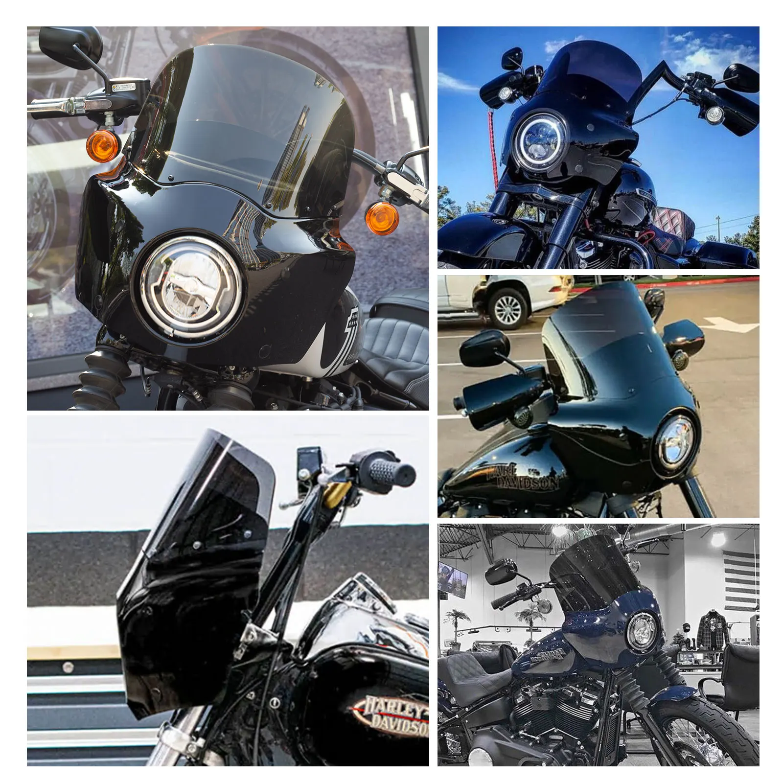11 inch Motorcycle Front Fairing Road Warrior Fairing For Harley Softail Street Bob FXBB-24 Standard Softail FXST-motorcycle fairing
