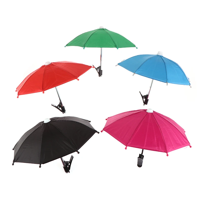 오토바이 휴대폰 거치대 햇빛가리개 우산, 방수 소형 헬멧, 자외선 차단 휴대폰 스탠드 브래킷