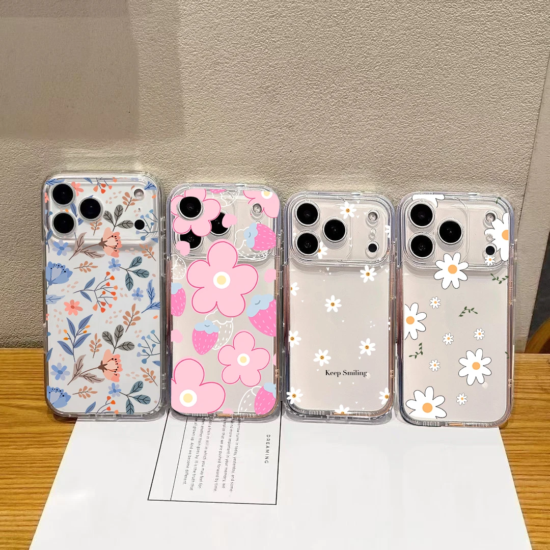 Transparent Flower Casing - Cute Protective Phone Case