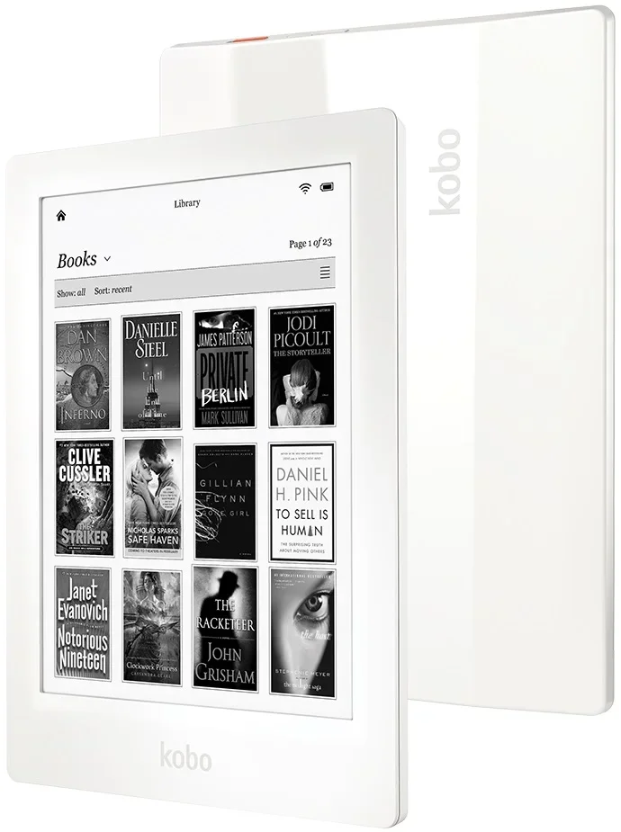 Description Picture 2 of itemKobo Aura HD 6.8" N204 New ebook reader onyx book 1440x1080 256PPI eReader e-ink with Light touch e-books Reader likebook libros