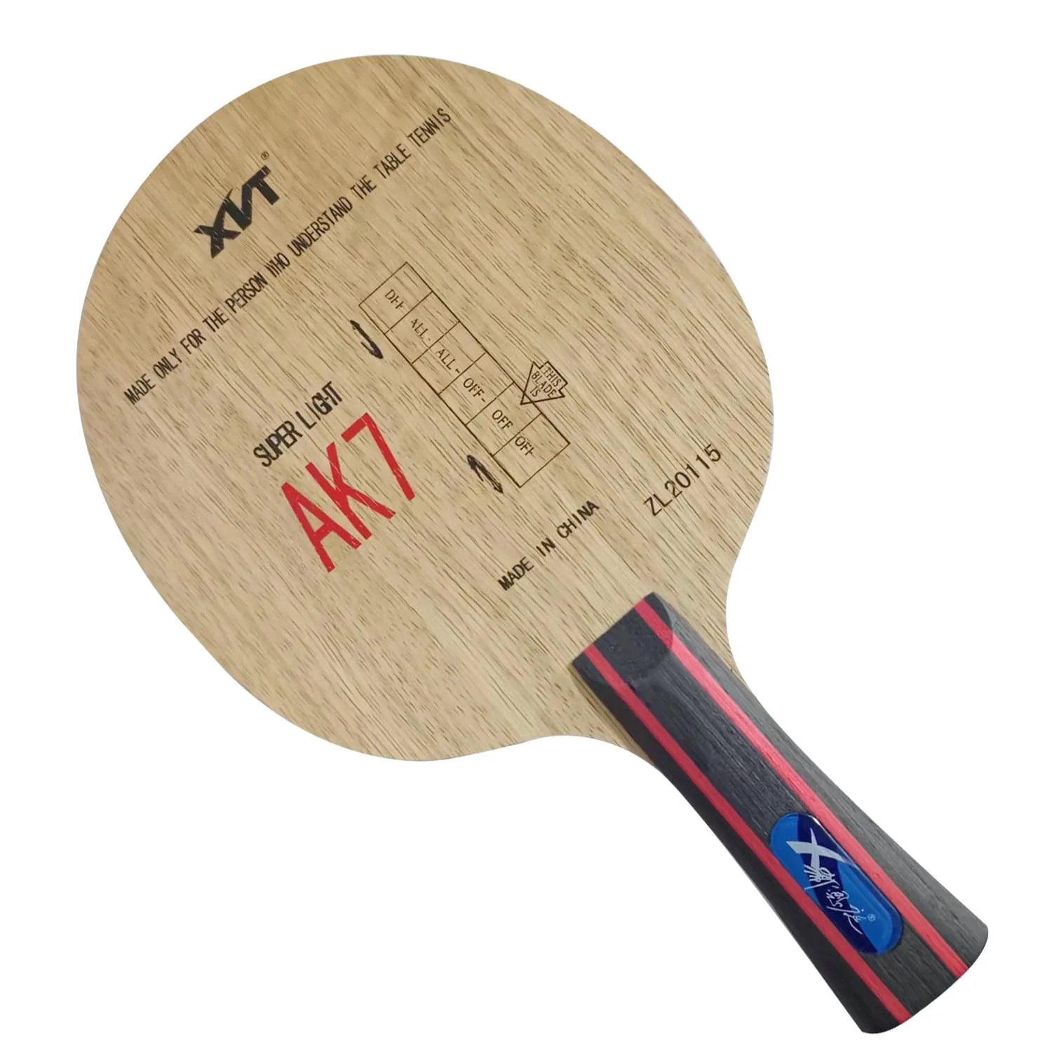 

Оригинальный XIENT XNT AK7 AK-7 SUPER светильник Shakehand FL ракетка для настольного тенниса для пинг-понга