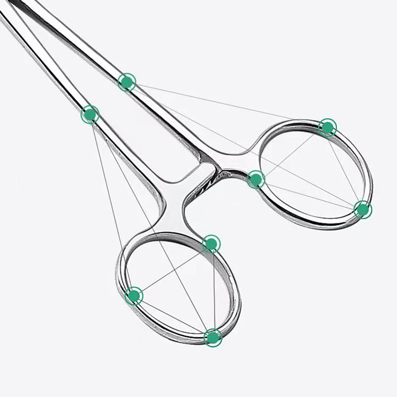 12.5/14/16/18cm Stainless Steel Surgical Handle Needle Clamp Suture Needle Holder Forceps farm Animal Veterinary Instruments 3