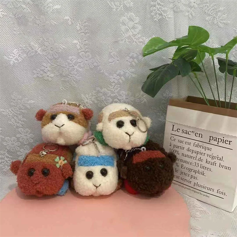 Cute PUI PUI Plush Toy Bag Pendant Japan Anime Guinea Pig Stuffed Animal Plushie Figure Soft Keychain Doll Keyring Birthday Gift plush toy,plush doll,plush keychain,key chain