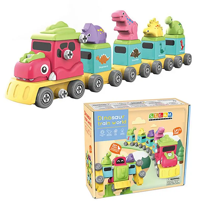 

Игрушечный робот-динозавр 5 в 1, поезд, игрушки-роботы для детей, строительные игрушки, набор транспортных средств для детей, подарок на день рождения для дошкольного возраста