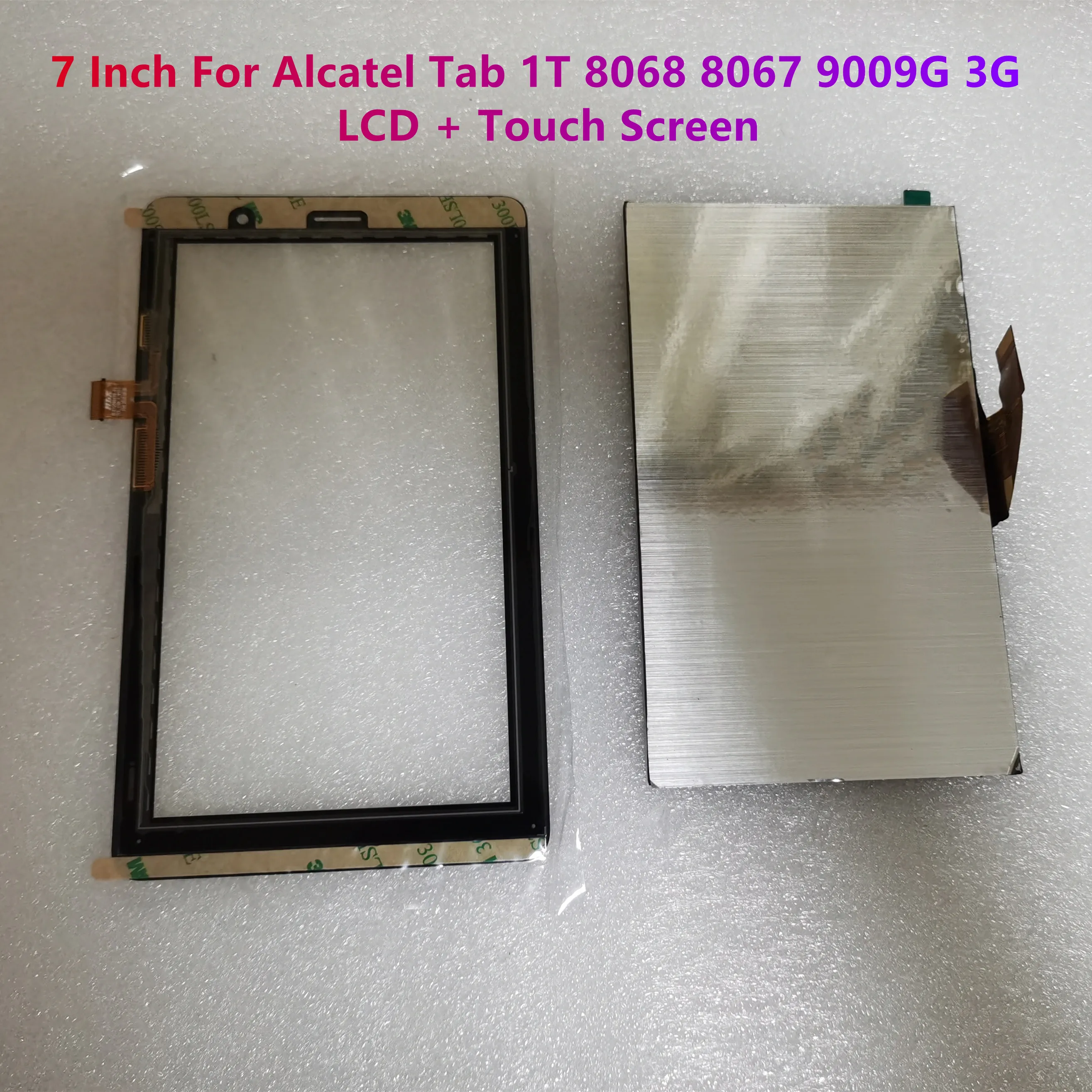 Display Lcd e Conjunto de Tela Sensível ao Toque 7.0 Apto para Alcatel Tab 1t 8068 8067 9009g 3g Pixi Kid 8068 Fpc070ne3401 _ d Novo - Imagem 3