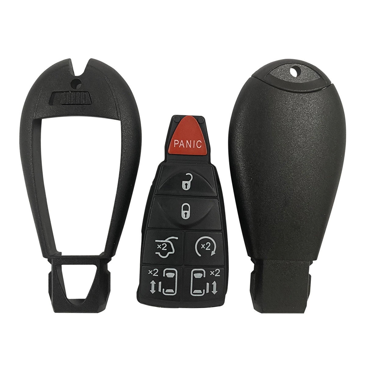 Okey Car Key Shell Cover Case per Chrysler Town & Country Fit Jeep Grand Cherokee Dodge Magnum Durango 2/3/4/5/6/7 Button Fob - S42cb162445b8476cb244a5a46aa3a9dbE