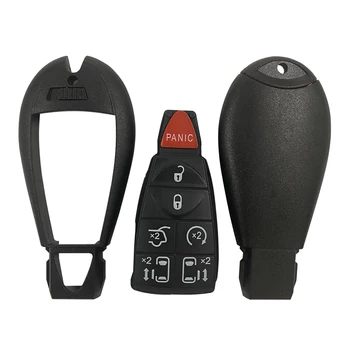 Okey Car Key Shell Cover Case per Chrysler Town & Country Fit Jeep Grand Cherokee Dodge Magnum Durango 2/3/4/5/6/7 Button Fob - Okey Car Key Shell Cover Case per Chrysler Town Country Fit Jeep Grand Cherokee Dodge