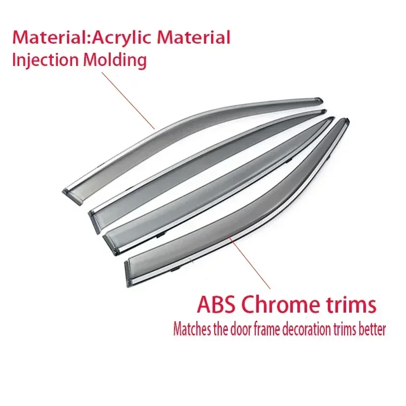Car Window Visor For Nissan Qashqai J11 Deflectors Window Rain Guard Weathershield Sun Rain Guard car window visor car window deflectors
