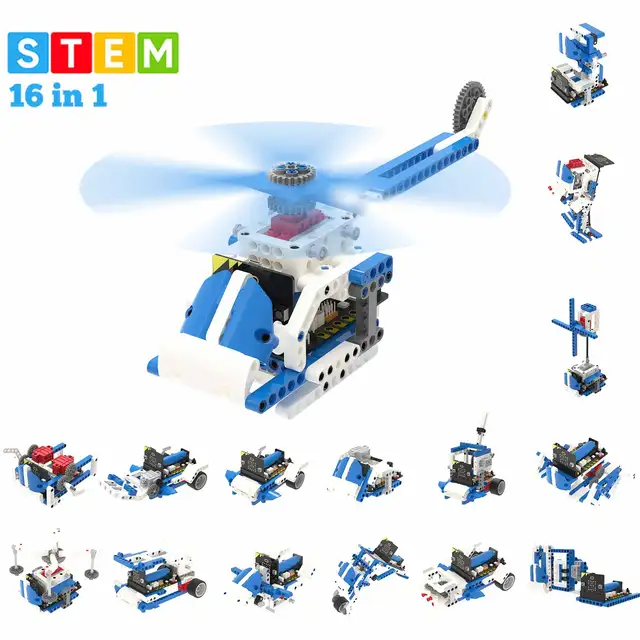 Yahboom 16 in 1 STEM Toy Programmable Robotics Educational Kit Support Python Makecode Programming for Microbit Intelligence Toy 2