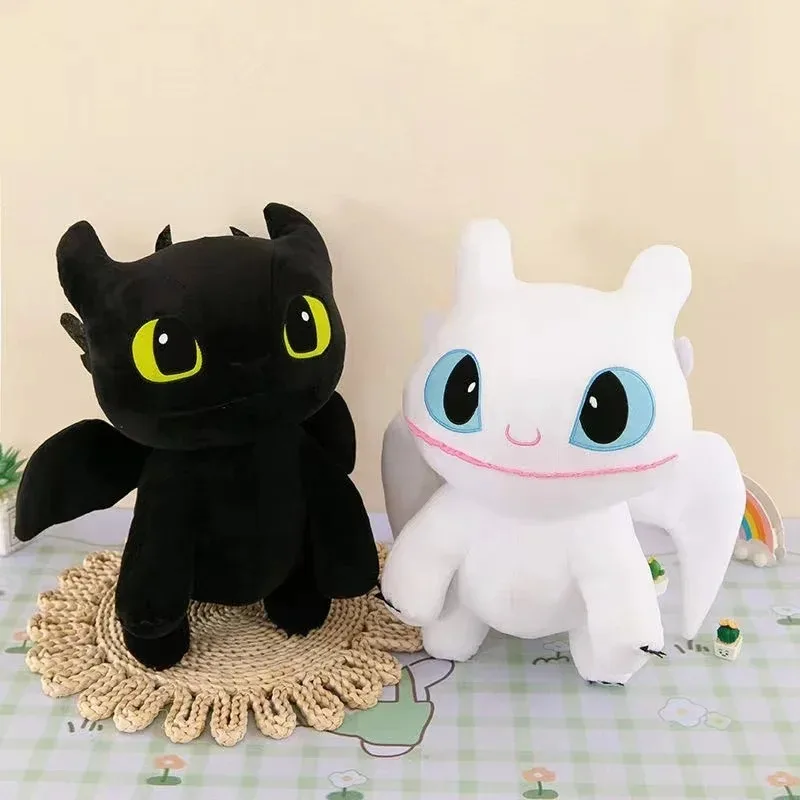 Plush Doll NINISO How to Train Your Dragon Large size Plush Toys Plushie Toothless Doll Kawaii Stuffed Decoration Kids Birthday Gift