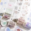 Mr. Paper, Watercolor Blending Theme Matte PET Sticker Tape, Scrapbook Notebook Phone Case Diary Decorative Sticker 2
