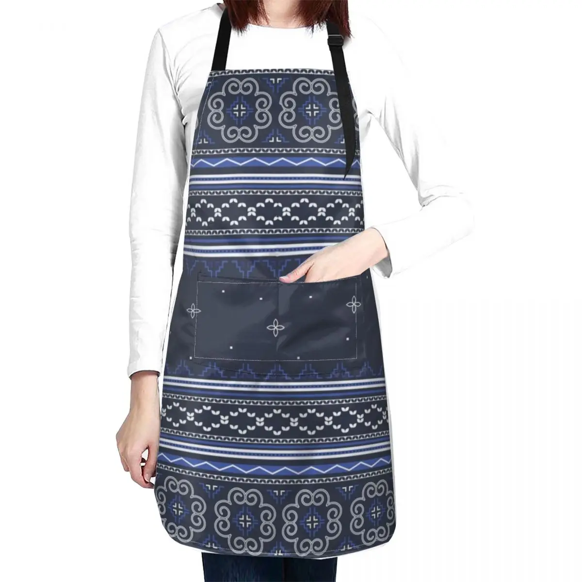 

Blue Hmong Winter Wonderland Apron for kitchen useful Kitchen Items