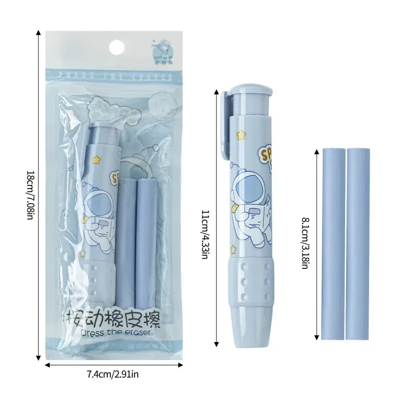 Creative Kawaii Press Eraser Bunny Rubber Shell Pencil Erasers 1 Set Kids Gift School Supplies