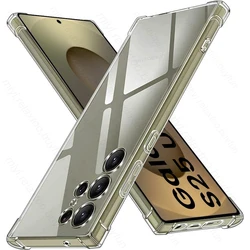 Ultra Shockproof Transparent Silicone Case - Crystal Clear, Ultra-Thin Back Cover for Samsung S25Ultra (Transparent)