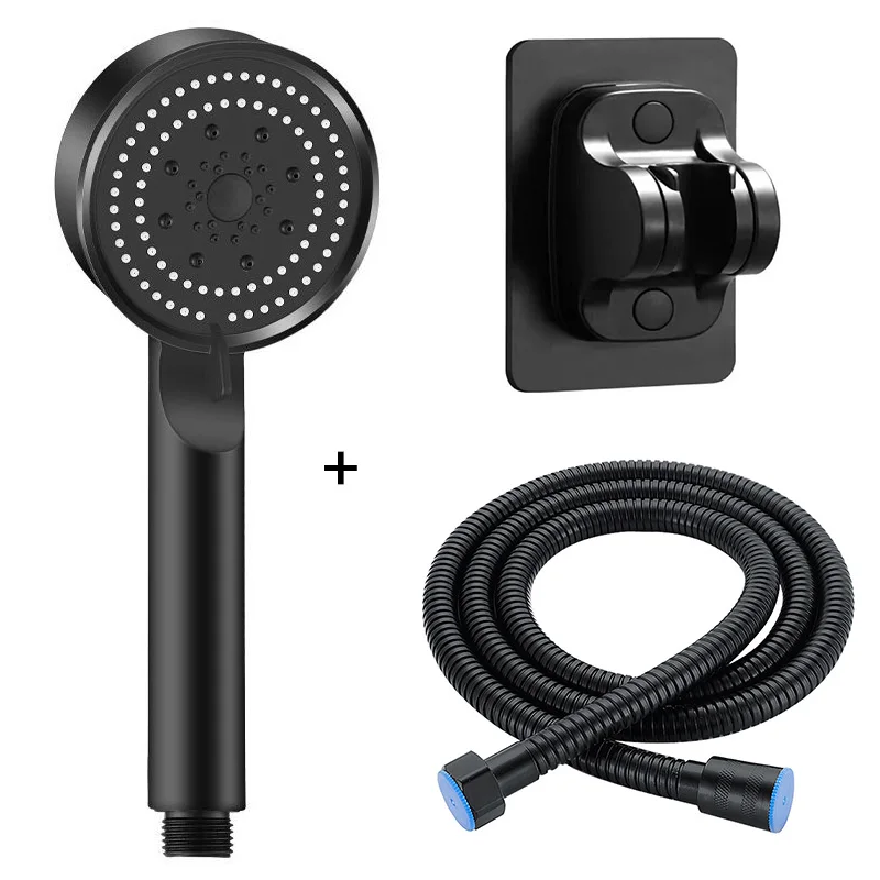 Shower head, shower set High Pressurized Water Saving Shower Head 5 Mode Adjustable Hand Hold Spray Nozzle Shower Sets Holder Hose Bathroom Accessories