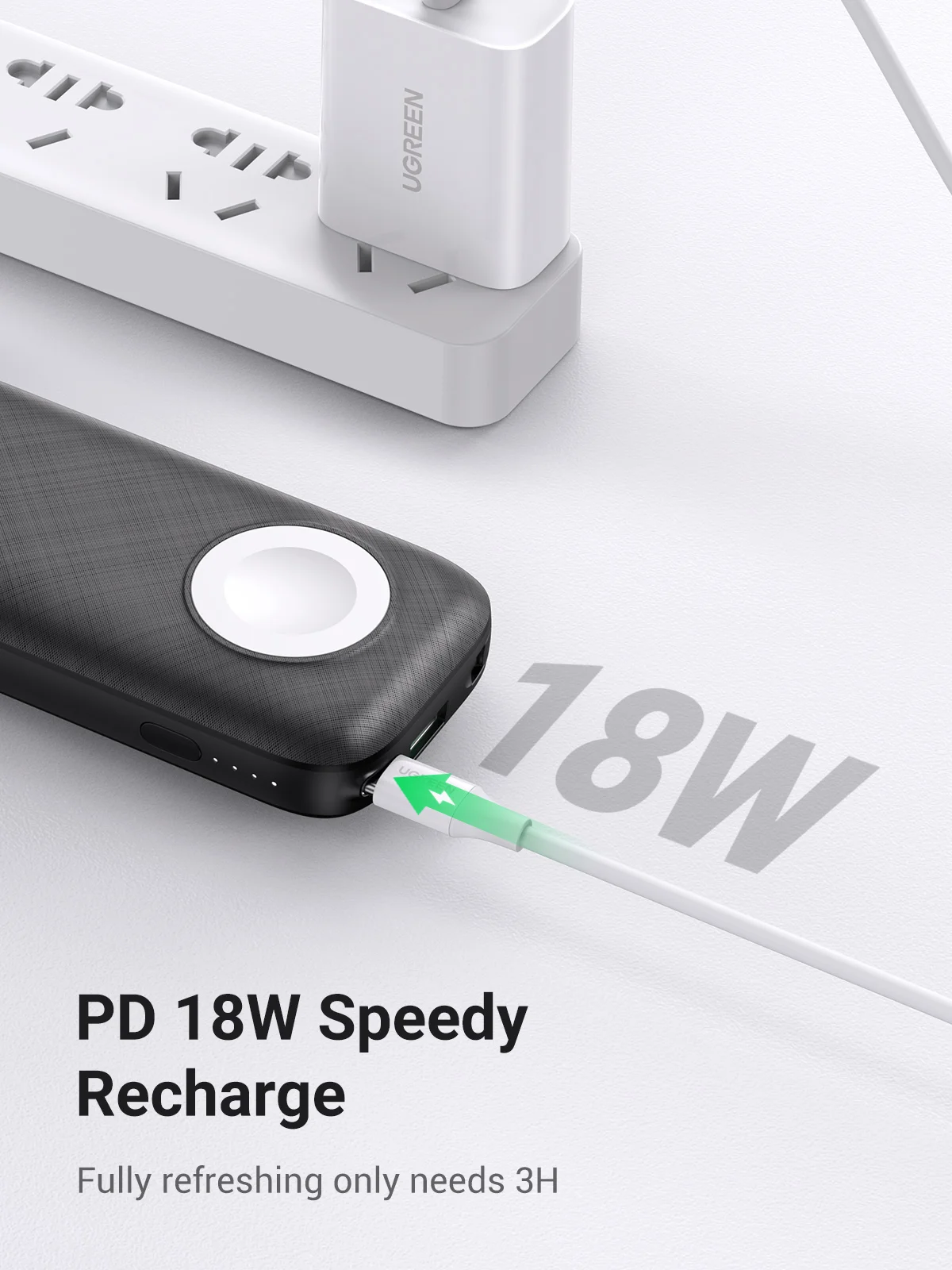 UGREEN 100W 20000mAh Power Bank Portable PD Fast Charging