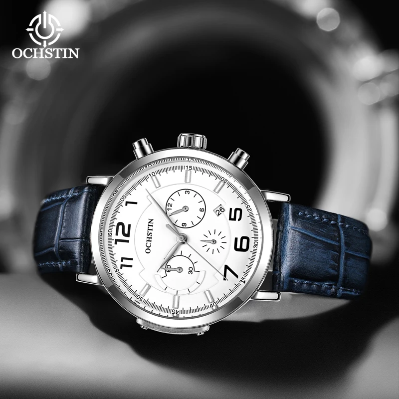 Ochstin's New Product 2024 Leisure Fashion Commander Series Multi functional Quartz Movement Watch Men's Quartz Watch