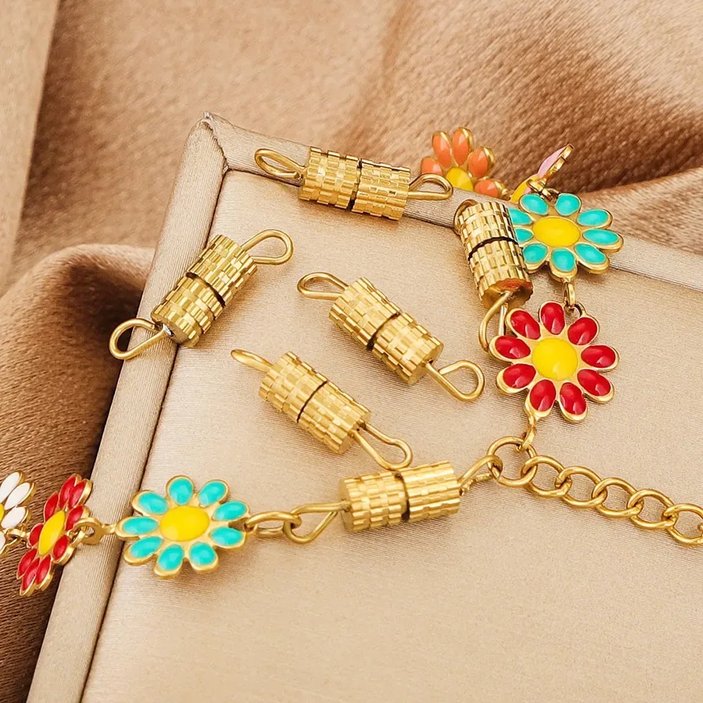 DIY handmade spiral bracelet necklace connection buckle 3