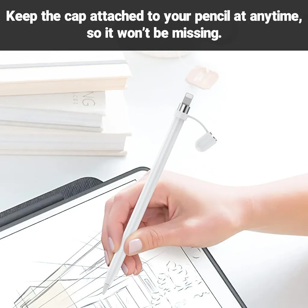 Apple 1   ĸ  2 in 1 Apple Pen  ڱ iPencil ü ž ŸϷ Ŀ AntiFall Ǹ Ȧ
