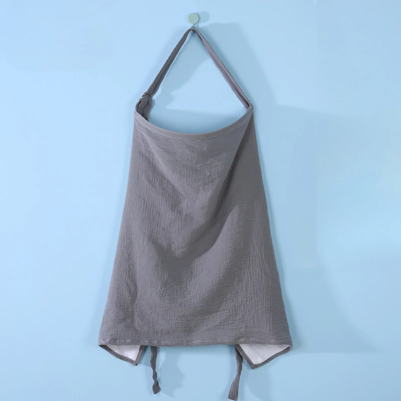 Mom's Outdoor Baby Feeding Cover, Pure Cotton Cape Adjustable Apron Baby Feeding Blanket Stroller Protective Cover Nurse