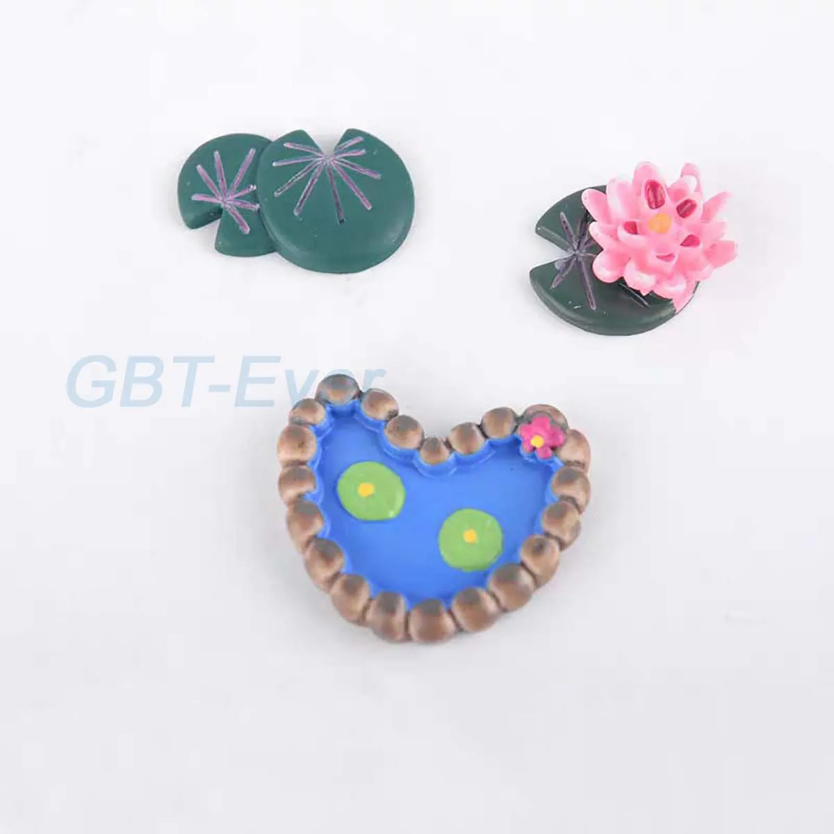 

2Pcs Plastic Miniature Lotus Pond Lotus Leaf Lotus Flower Model Fairy Garden Decor Terrarium Figurines Ornament Resin Craft