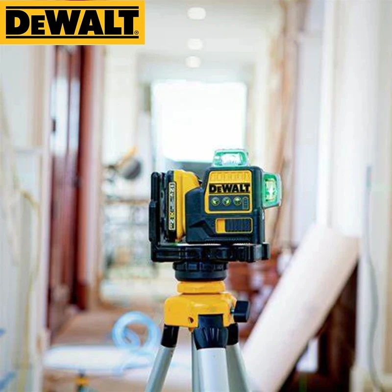 DEWALT DW089LG 12V MAX Laser Level Cross Line Laser Three Plane 3X360 degree 12 green Lines Rechargeable Lithium Batteries  Tool