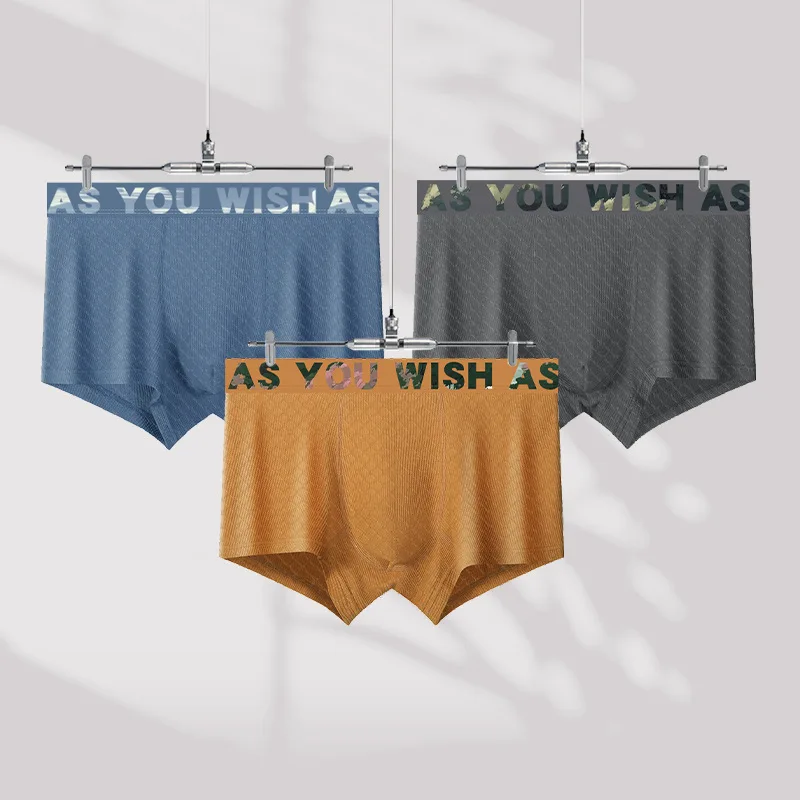 

7A antibacterial pants crotch Class A baby cotton high stretch men's underwear boxers men's sports student cotton boxer shorts