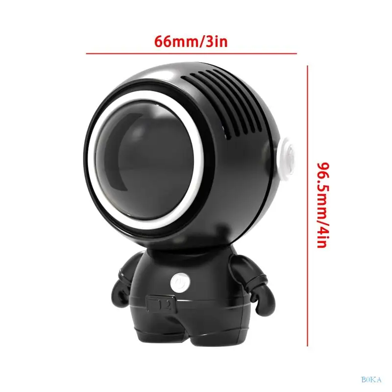 B0KA Portable Neck Fans with 3 Speeds Hands-Free Wearable 360 Degree Rotatable