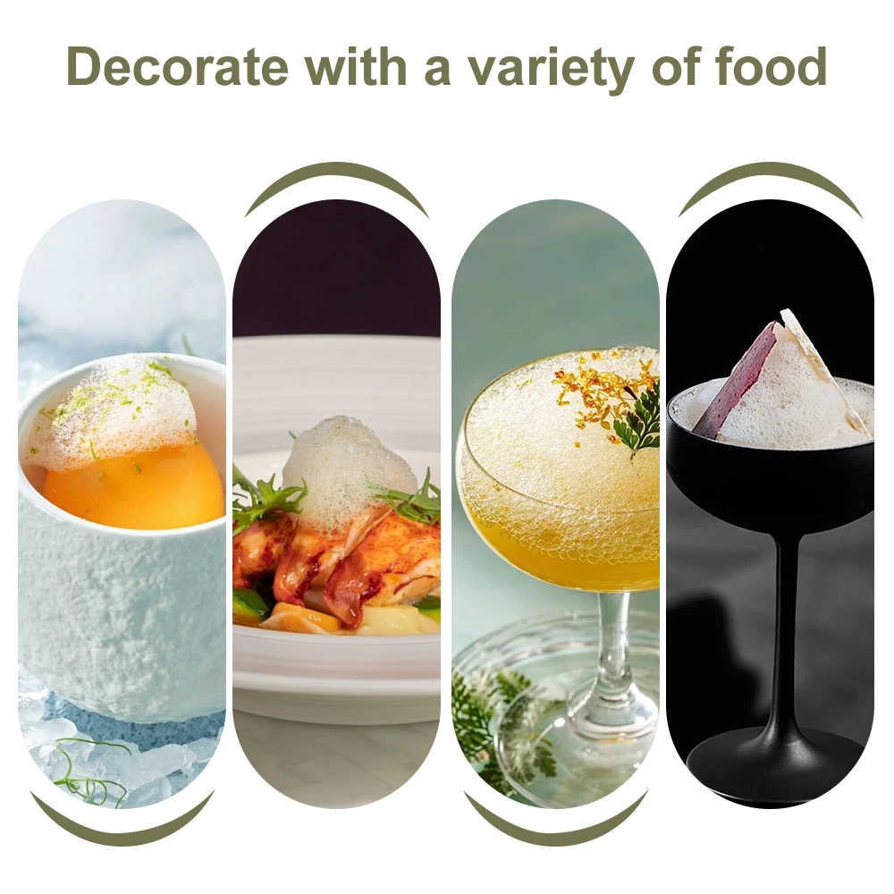 Food Foam Generator Chef Cooking Tool Cuisine Foam Machine for Drinks BBQ Cocktail Drinks Bubble Machine Portable kitchen utensils