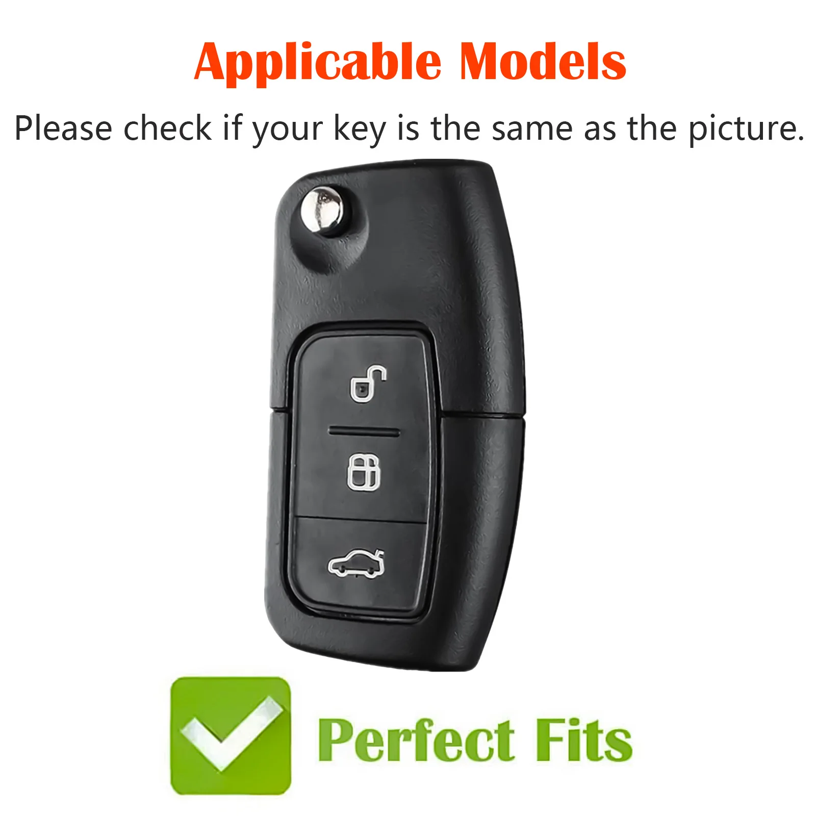Premium Key Fob Cover Case Shell for Popular Ford Models