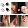 White Black Magnetic Magnet Ear Stud Easy Use Crystal Stone Stud Earrings For Women Men Earrings Clip On No Ear Hole Gift 1 Pair 2