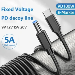 USB - C PD to DC Power Supply Cable with 5.5x2.5mm Connector - 1PC (12v)
