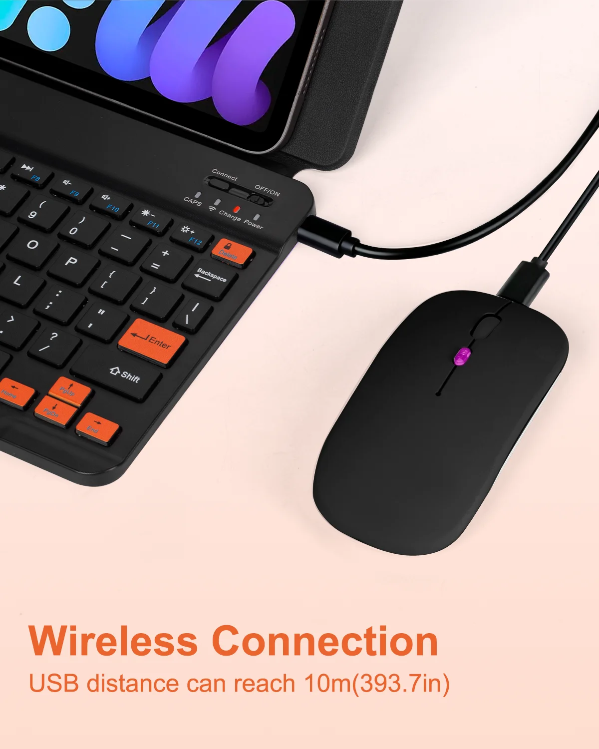 Universal Ultra-Slim Bluetooth Keyboard with Adjustable Stand