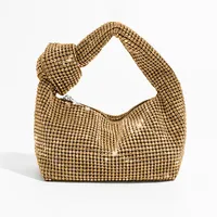 Poignée strass noeud sacs de soirée argent cristal poignée supérieure sac pour femmes sacs à main et sacs à main de luxe sac à main fourre-tout 6