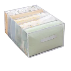 Spacious Quilt and Linen Storage Organizer with Mesh Compartments (White)