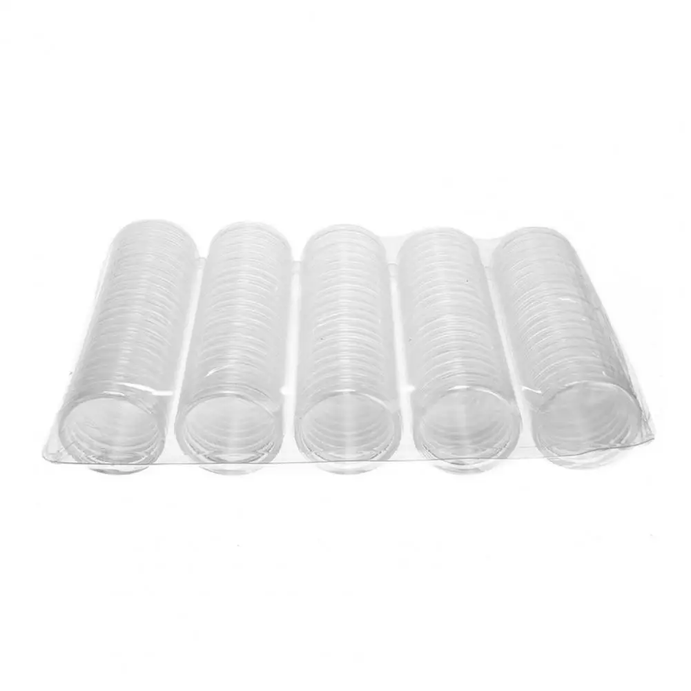Acrylic Clear Souvenir Coin Capsules for Award Ceremony Coin Capsules 100Pcs Round Shaped 27mm Creative for Award Ceremony 2