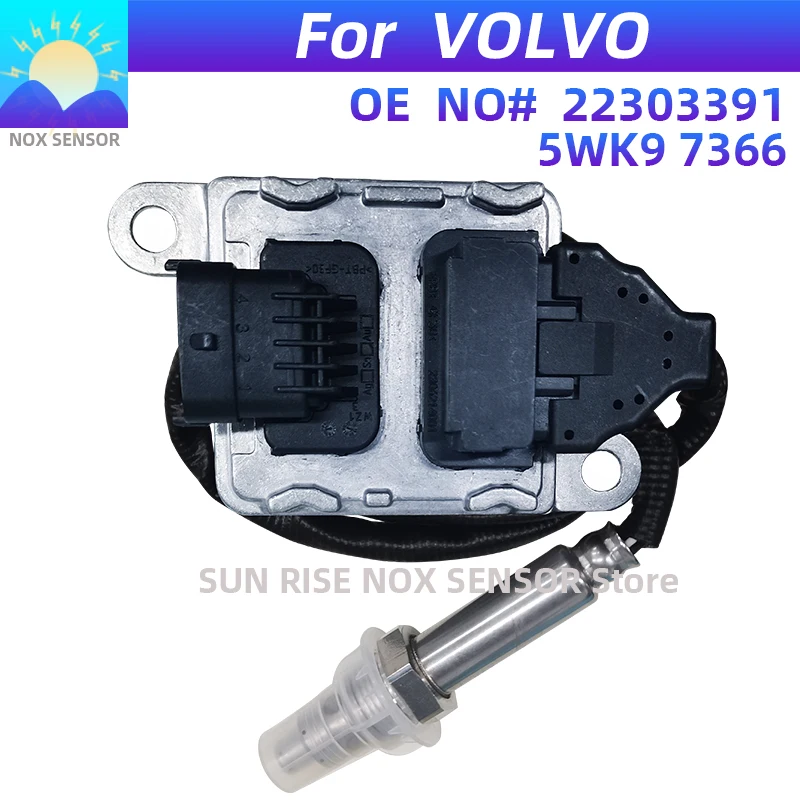 볼보 트럭용 질소 산소 센서 Nox 센서, 볼보 트럭 C70 VN VNL VNM VHD VT 맥 MP7 MP8 D11 D13 D, 5WK97366 22303391 12 V오리지널, 신제품