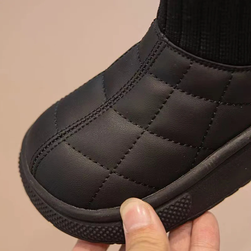 Baby Winter Boots Winter Fashion Ankle Shoes Unisex Kids Snow Boots Waterproof Baby Boys Girls Casual Plush Warm Toddler Shoes