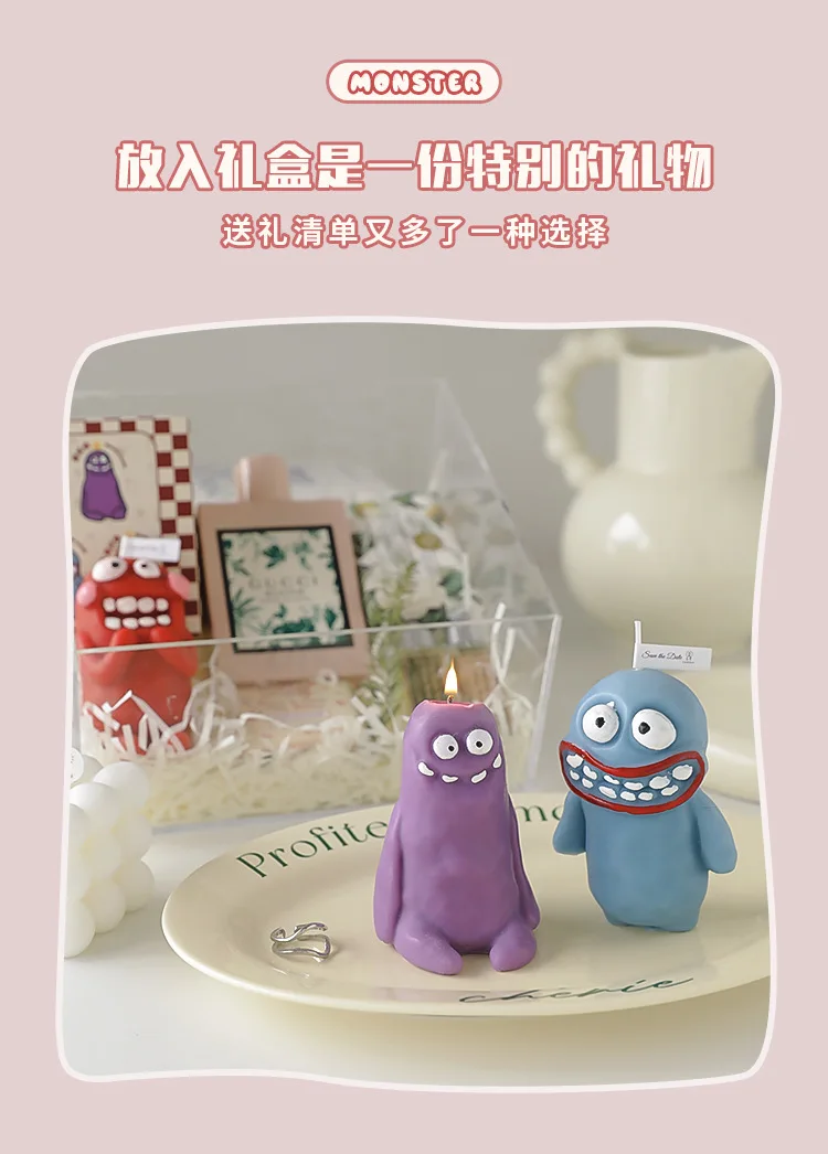 Clay Man Monster Candles Wholesale Funny Aromatherapy
